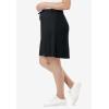 Woman Within Plus Size Sport Knit Skort(Black)