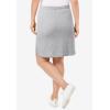 Woman Within Plus Size Sport Knit Skort(Heather Grey)