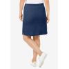 Woman Within Plus Size Sport Knit Skort(Heather Navy)