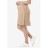 Woman Within Plus Size Sport Knit Skort(New Khaki)
