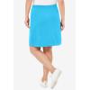 Woman Within Plus Size Sport Knit Skort(Paradise Blue)