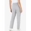 Woman Within Plus Size Sport Knit Straight-Leg Pull-On Pants(Heather Grey)