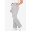 Woman Within Plus Size Sport Knit Straight-Leg Pull-On Pants(Heather Grey)