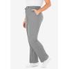 Woman Within Plus Size Sport Knit Straight-Leg Pull-On Pants(Medium Heather Grey)