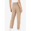 Woman Within Plus Size Sport Knit Straight-Leg Pull-On Pants(New Khaki)