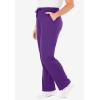 Woman Within Plus Size Sport Knit Straight-Leg Pull-On Pants(Purple Orchid)