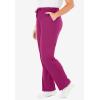 Woman Within Plus Size Sport Knit Straight-Leg Pull-On Pants(Raspberry)