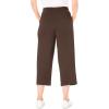 Woman Within Plus Size Sport-Knit Pull-On Capri Pants(Chocolate)