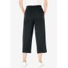 Woman Within Plus Size Sport-Knit Pull-On Capri Pants(Heather Charcoal)
