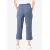 Woman Within Plus Size Sport-Knit Pull-On Capri Pants(Heather Navy)