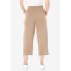 Woman Within Plus Size Sport-Knit Pull-On Capri Pants(New Khaki)