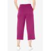 Woman Within Plus Size Sport-Knit Pull-On Capri Pants(Raspberry)