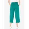Woman Within Plus Size Sport-Knit Pull-On Capri Pants(Waterfall)