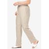 Woman Within Plus Size Straight Leg Linen Pant(Natural Khaki)
