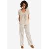 Woman Within Plus Size Straight Leg Linen Pant(Navy)