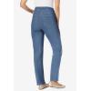 Woman Within Plus Size Straight-Leg Stretch Denim Five-Pocket Jeans(Distressed)