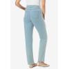 Woman Within Plus Size Straight-Leg Stretch Denim Five-Pocket Jeans(Light Wash Sanded)