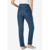 Woman Within Plus Size Straight-Leg Stretch Denim Five-Pocket Jeans(Medium Stonewash)