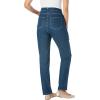 Woman Within Plus Size Straight-Leg Stretch Denim Five-Pocket Jeans(Midnight Sanded)