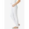 Woman Within Plus Size Straight-Leg Stretch Denim Five-Pocket Jeans(White)
