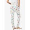 Woman Within Plus Size Straight-Leg Stretch Denim Five-Pocket Jeans(White Flowers)