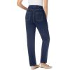 Woman Within Plus Size Straight-Leg Stretch Knit Denim Five-Pocket Jeans(Midnight)