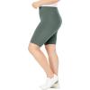 Woman Within Plus Size Stretch Cotton Bike Short(Heather Charcoal)