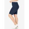 Woman Within Plus Size Stretch Cotton Bike Short(Navy)
