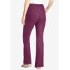 Woman Within Plus Size Stretch Denim Five-Pocket Bootcut Jeans(Deep Claret)