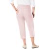 Woman Within Plus Size Stretch Denim Five-Pocket Capri Jeans(Delicate Pink)