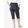 Woman Within Plus Size Stretch Denim Five-Pocket Capri Jeans(Indigo)