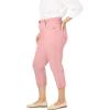 Woman Within Plus Size Stretch Denim Five-Pocket Capri Jeans(Natural Khaki)