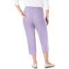 Woman Within Plus Size Stretch Denim Five-Pocket Capri Jeans(Pale Lilac)
