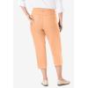 Woman Within Plus Size Stretch Denim Five-Pocket Capri Jeans(Peach Fuzz)
