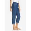 Woman Within Plus Size Stretch Denim Five-Pocket Girlfriend Jeans(Medium Stonewash)