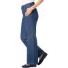 Woman Within Plus Size Stretch Denim Wide-Leg Five-Pocket Jeans(Midnight Sanded)