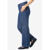 Woman Within Plus Size Stretch Denim Wide-Leg Five-Pocket Jeans(Olive Green)