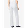 Woman Within Plus Size Stretch Denim Wide-Leg Five-Pocket Jeans(White)
