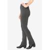 Woman Within Plus Size Stretch Ponte Knit Pull-On Bootcut Pants(Pocket Heather Charcoal)