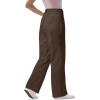 Woman Within Plus Size Tall Back-Elastic All-Cotton Denim Carpenter Jeans(Chocolate)