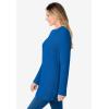 Woman Within Plus Size Ultra Soft Waffle Thermal Sweatshirt(Bright Cobalt)