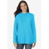 Woman Within Plus Size Ultra Soft Waffle Thermal Sweatshirt(Coral Tie Dye)