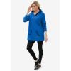 Woman Within Plus Size V-Neck Hoodie Sweatshirt(Bright Cobalt)