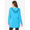 Woman Within Plus Size V-Neck Hoodie Sweatshirt(Paradise Blue)