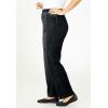 Woman Within Plus Size Velour Pant(Black)