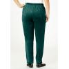 Woman Within Plus Size Velour Pant(Emerald Green)