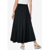 Woman Within Plus Size Wide Elastic Waist Skirt(White)
