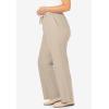 Woman Within Plus Size Wide-Leg Drawstring Denim Pants(Light Wash)