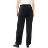 Woman Within Plus Size Wide-Leg Velour Pant(Black)