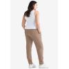 ellos Plus Size French Terry Jogger(Dark Taupe)